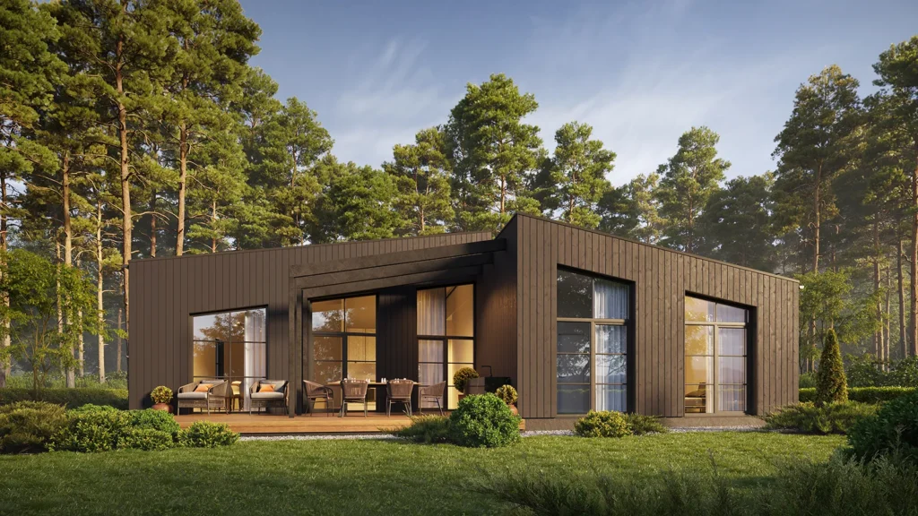 Elementmaja L11 terrass Thornhouses